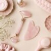 Rose Quartz Facial Gua Sha & Roller Set