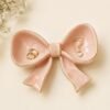 Handcrafted Ceramic Bow Jewelry Dish